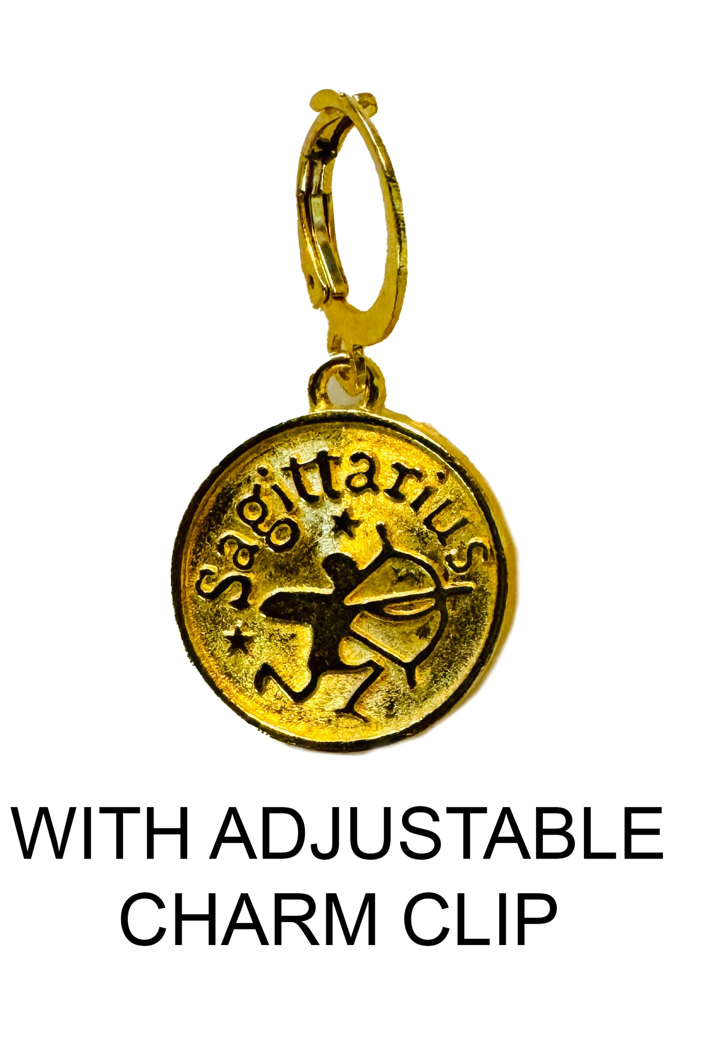 Customizable Zodiac Coin Vintage Locket & Charms Necklace (With Clips) - 16" NECKLACE